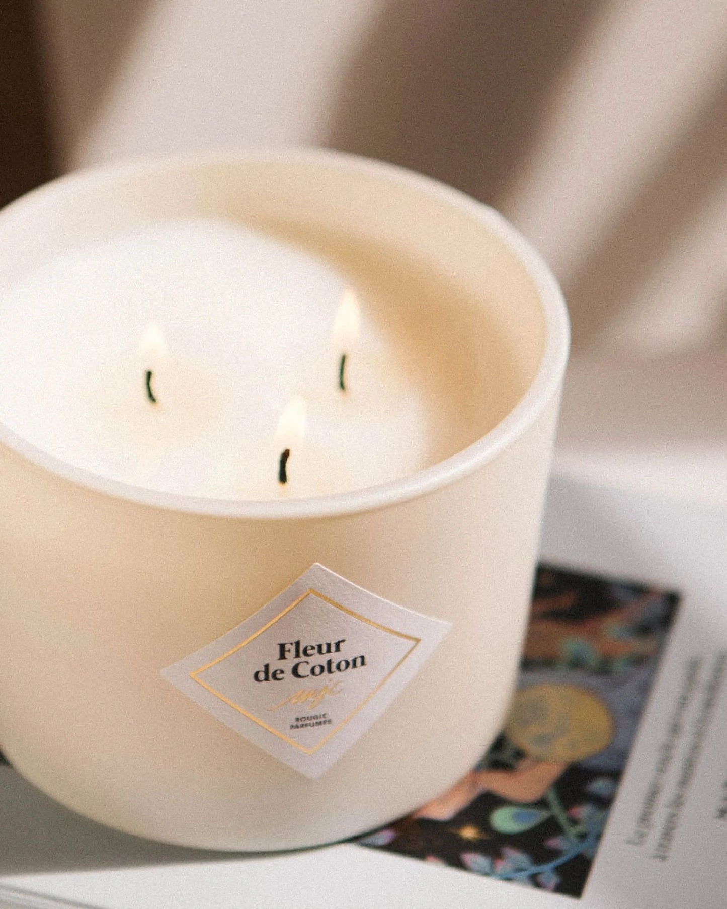 VELA PERFUMADA FLOR DE ALGODÓN 350 GRAMOS