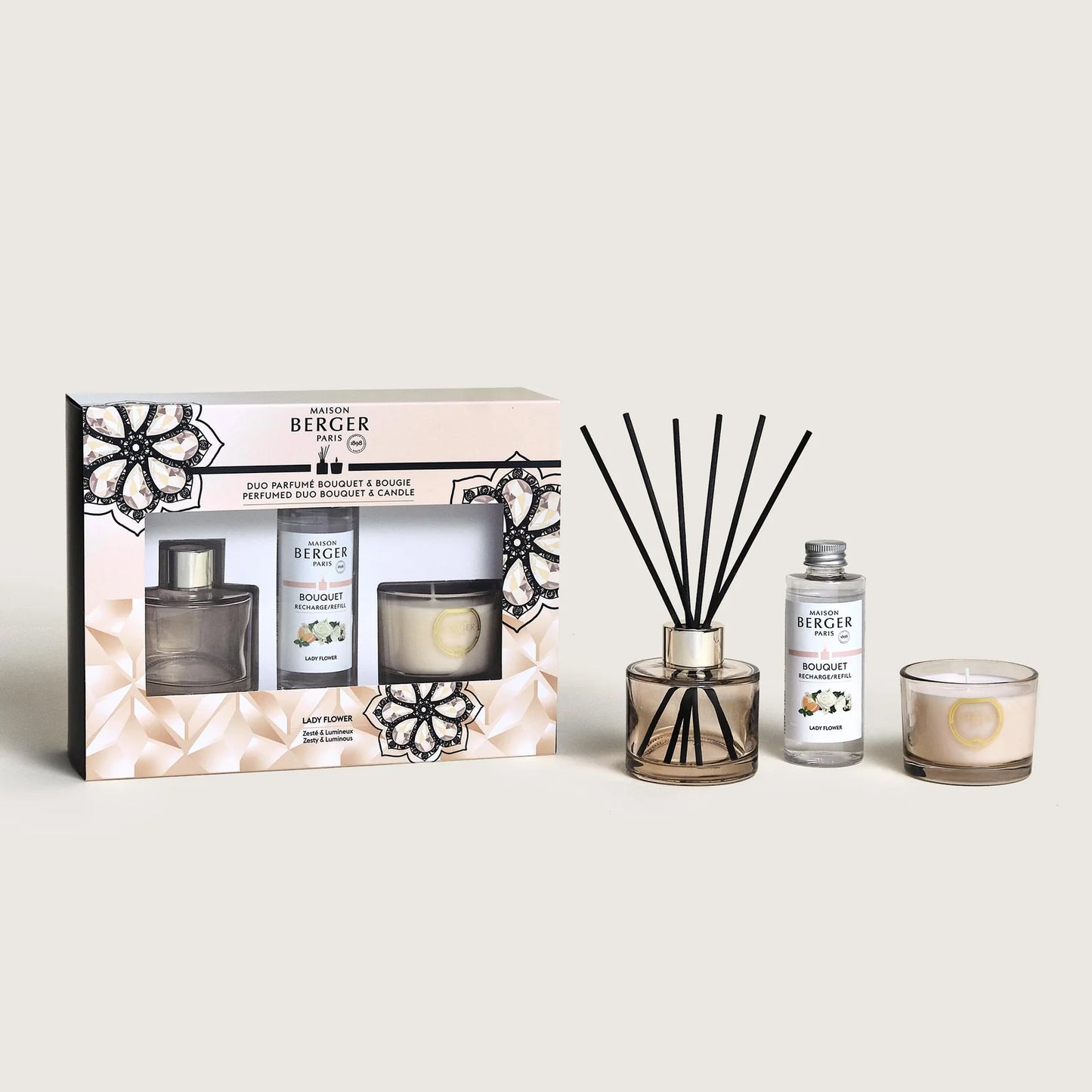 DÚO MINI BOUQUET & VELA ETERNITY NUDE - Aroma floral