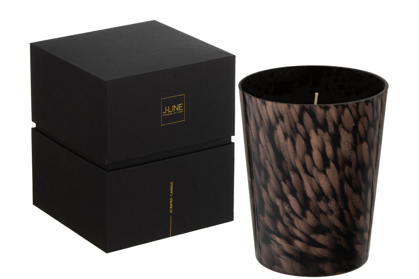 Vela Perfumada Noa Sándalo Negro/Oro Medium-68h