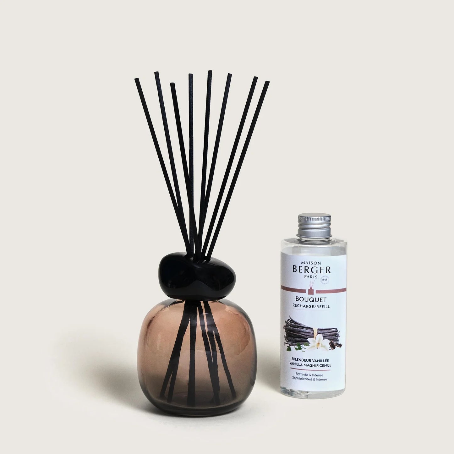 BOUQUET PERFUMADO MINÉRAL NEGRO - Aroma cítrico con un toque de vainilla