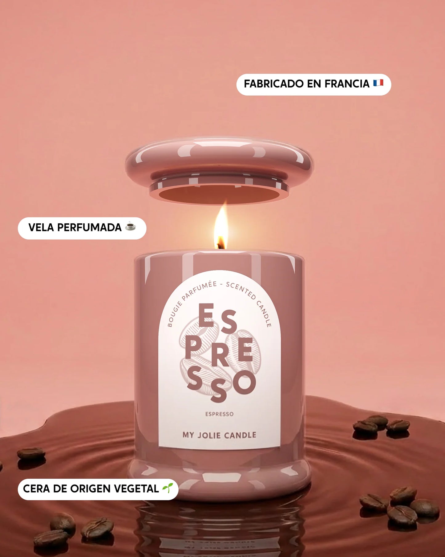 Vela trendy Espresso