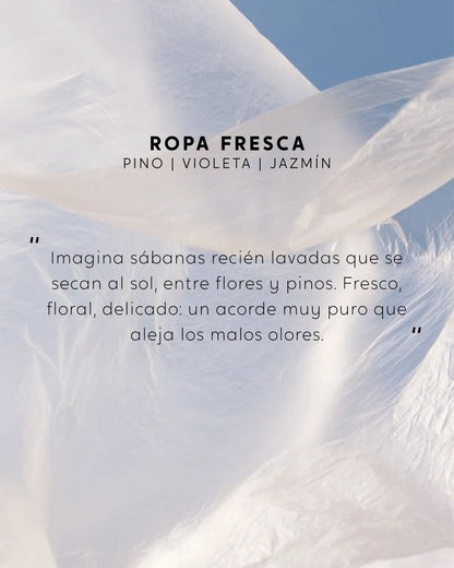 VELA CON JOYA BLANCA - ROPA FRESCA