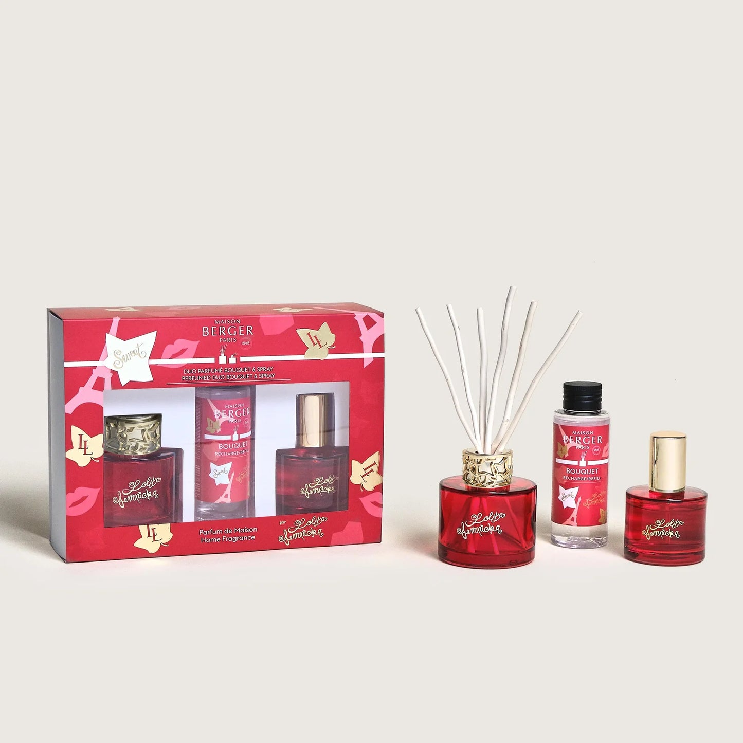 DÚO MINI BOUQUET & SPARY AMBIENTADOR LOLITA LEMPICKA SWEET- Aroma dulce