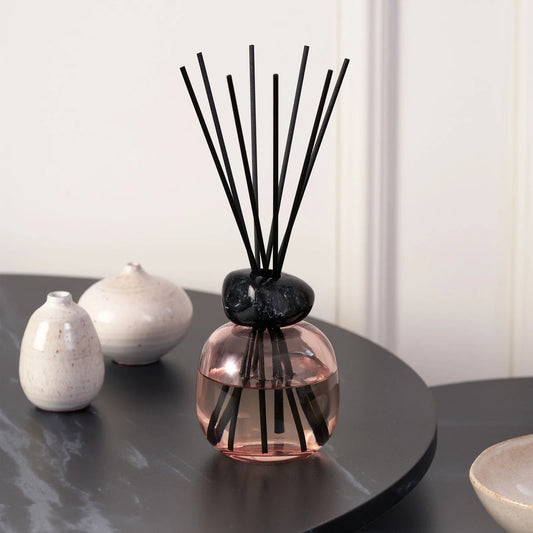 BOUQUET PERFUMADO MINÉRAL NEGRO/ROSA -Aroma floral con el toque a vainilla