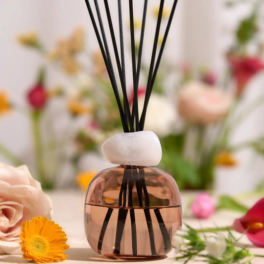 BOUQUET PERFUMADO MINÉRAL MÁRMOL/ROSA- aroma floral