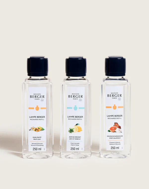 TRIOPACK 3 recargas lámpara Berger Estivale 250ml x3 (fresco y afrutado)
