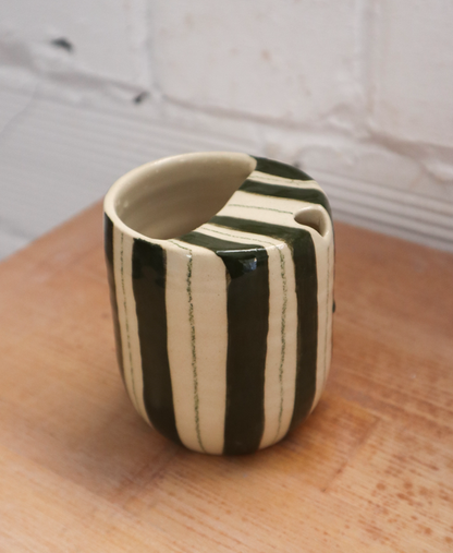 Taza para andar Rayas Verdes