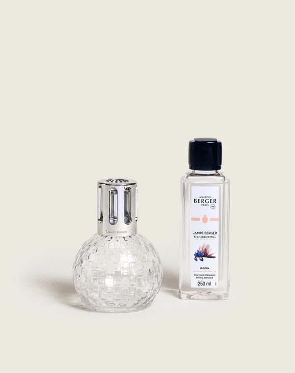 LÁMPPARA CATALÍTICA DISCO TRANSPARENTE - aroma floral/dulce