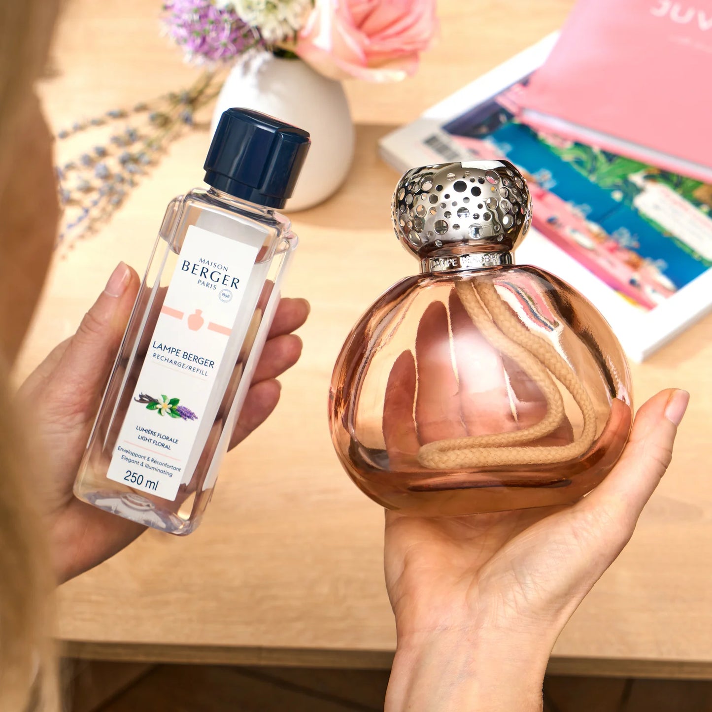 LÁMPARA CATALÍTICA OPHELIA NUDE- aroma floral